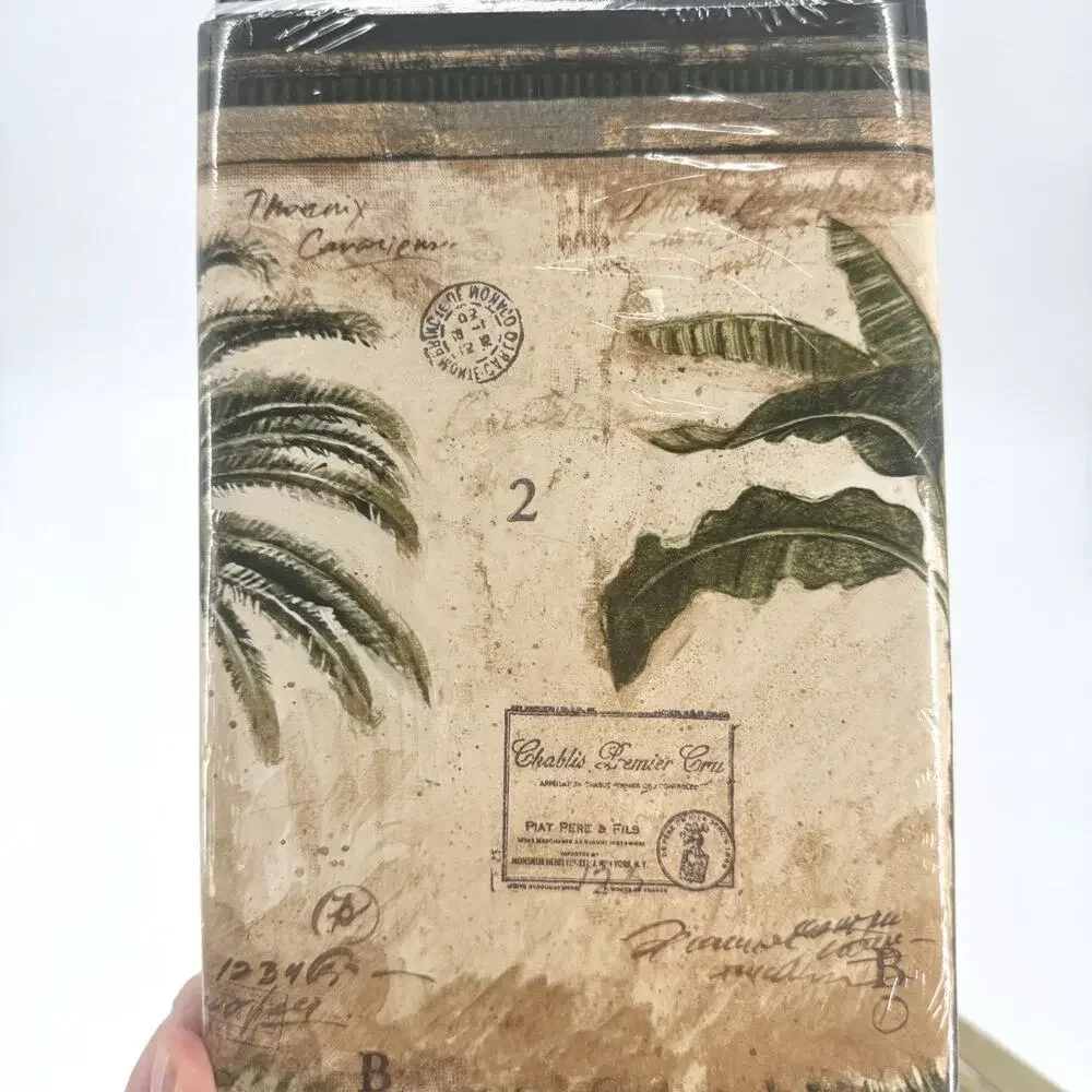 4 VTG Expressions Prepasted Wallpaper Border Palm Trees SB10245B Tropical
